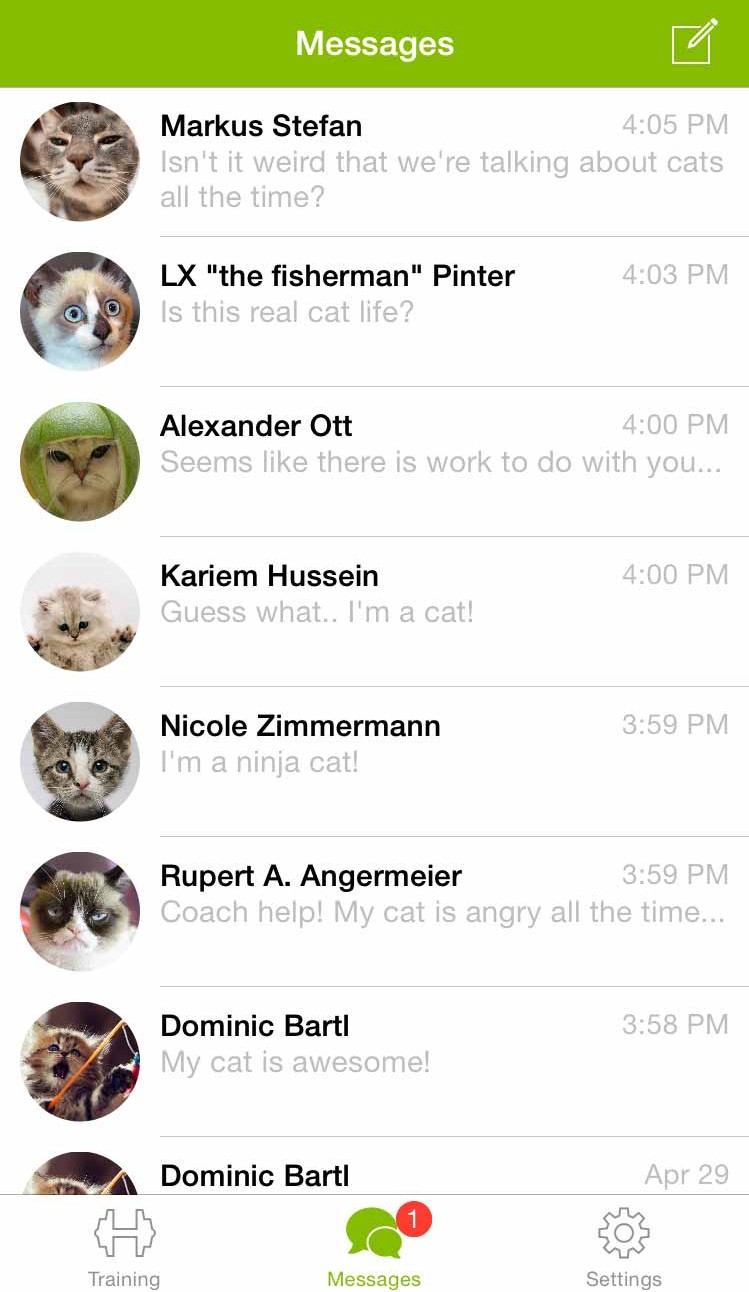 Conversations on iOS